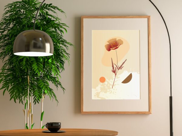 Beautiful flower boho wall art for living room