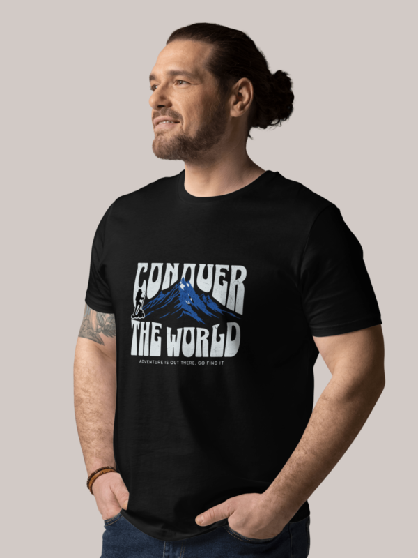 Conquer The World T-shirt For Travellers