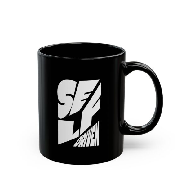 Self Driven Black Coffee Mug - Image 3