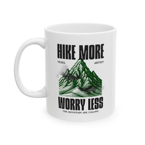 Hike More Worry Less  Coffee Mug For Hikers - Image 4