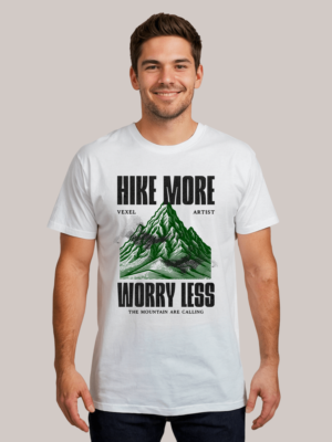 Hike More Worry Less T-Shirt For Hikers