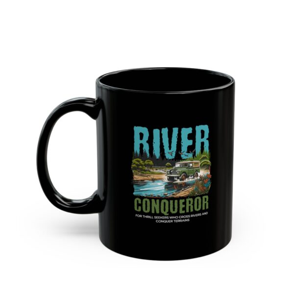 River Conqueror Black Coffee Mug